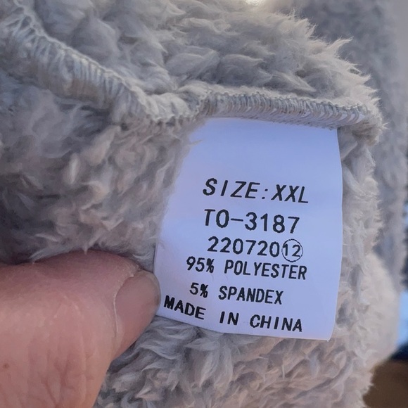 luvamia Fuzzy Fleece Open Front Pockets Hooded Cardigan Jacket Coat Outwear - Picture 5 of 6